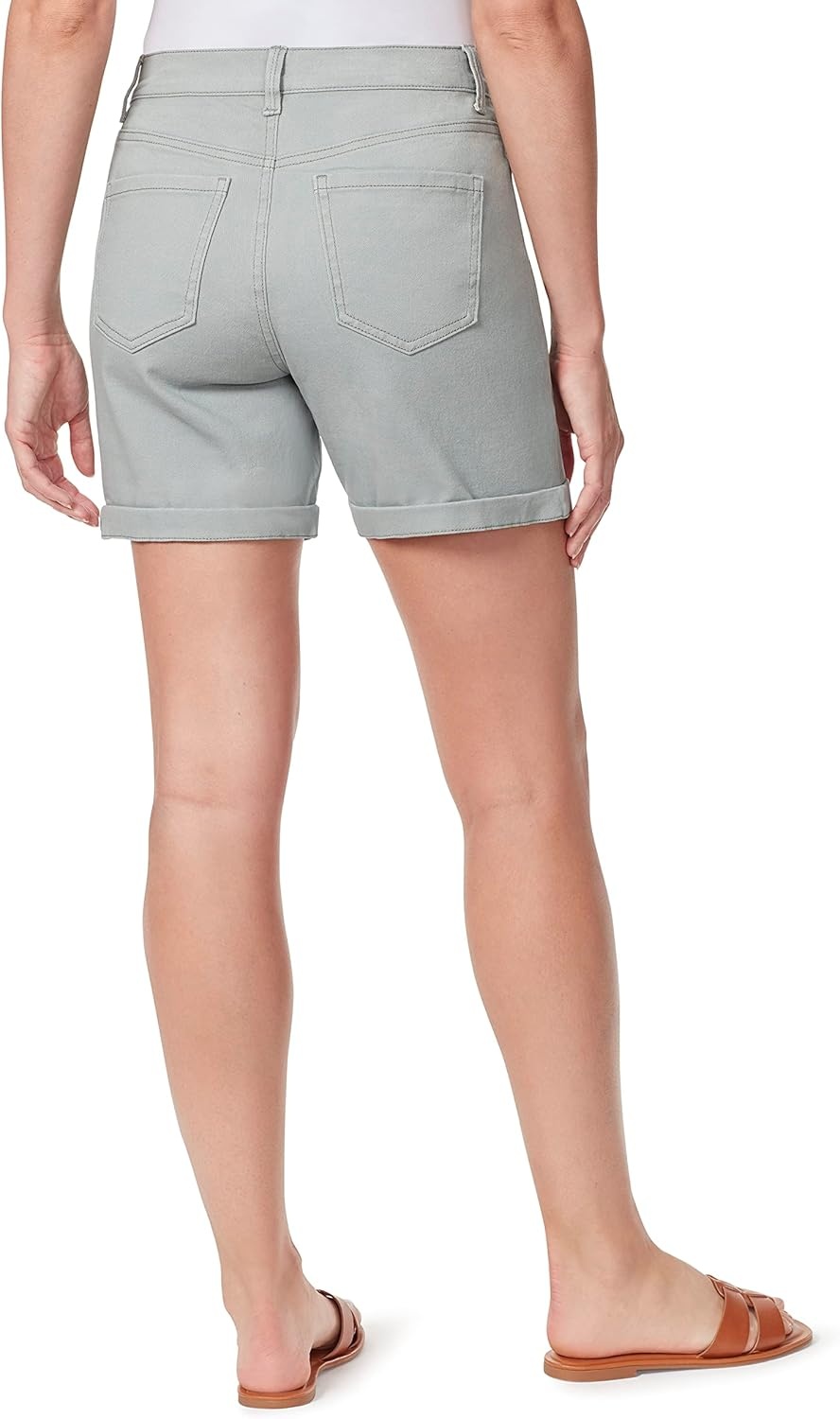 image:imageGloria Vanderbilt Womens Amanda Basic Jean ShortShortsEucalyptus