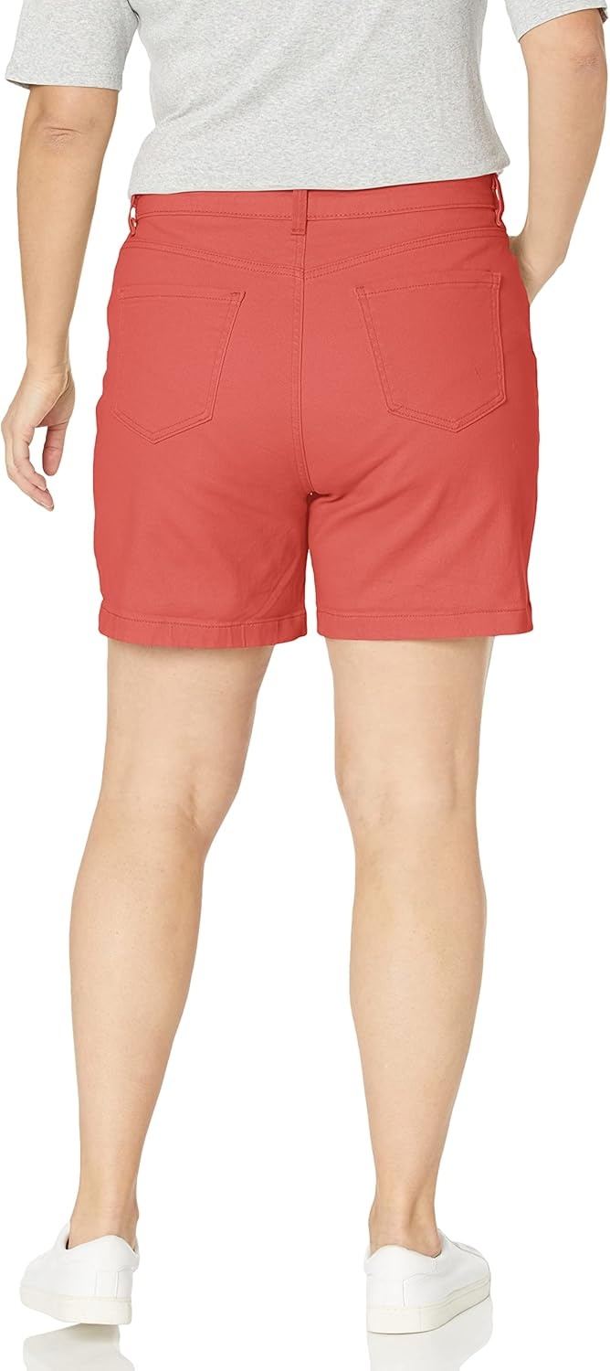 image:imageGloria Vanderbilt Womens Amanda Basic Jean ShortShortsPersimmon