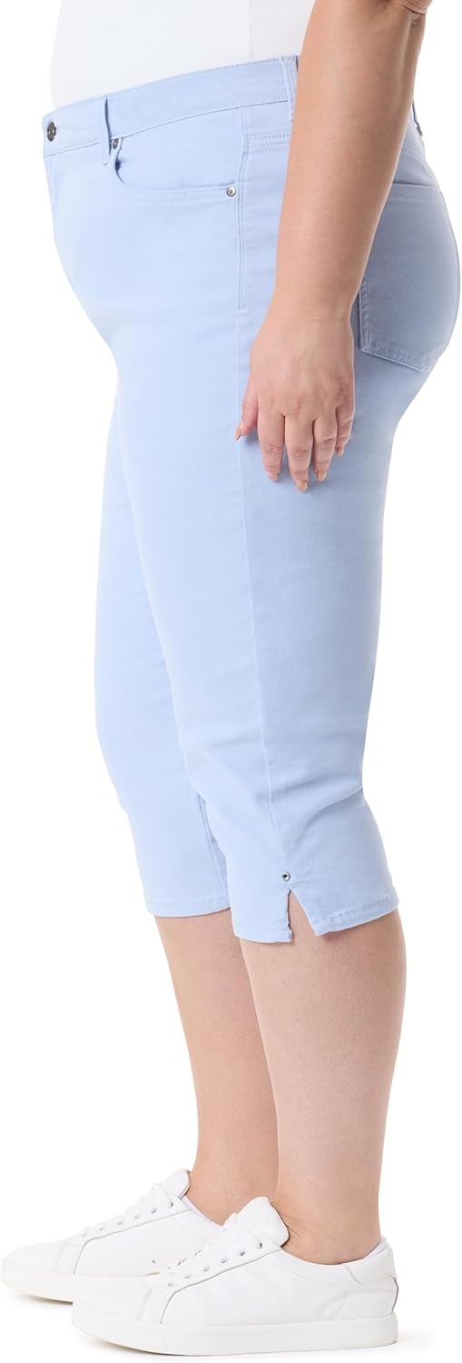 image:imageGloria Vanderbilt Womens Amanda Capri with High Rise Straight StandardDreamy Blue