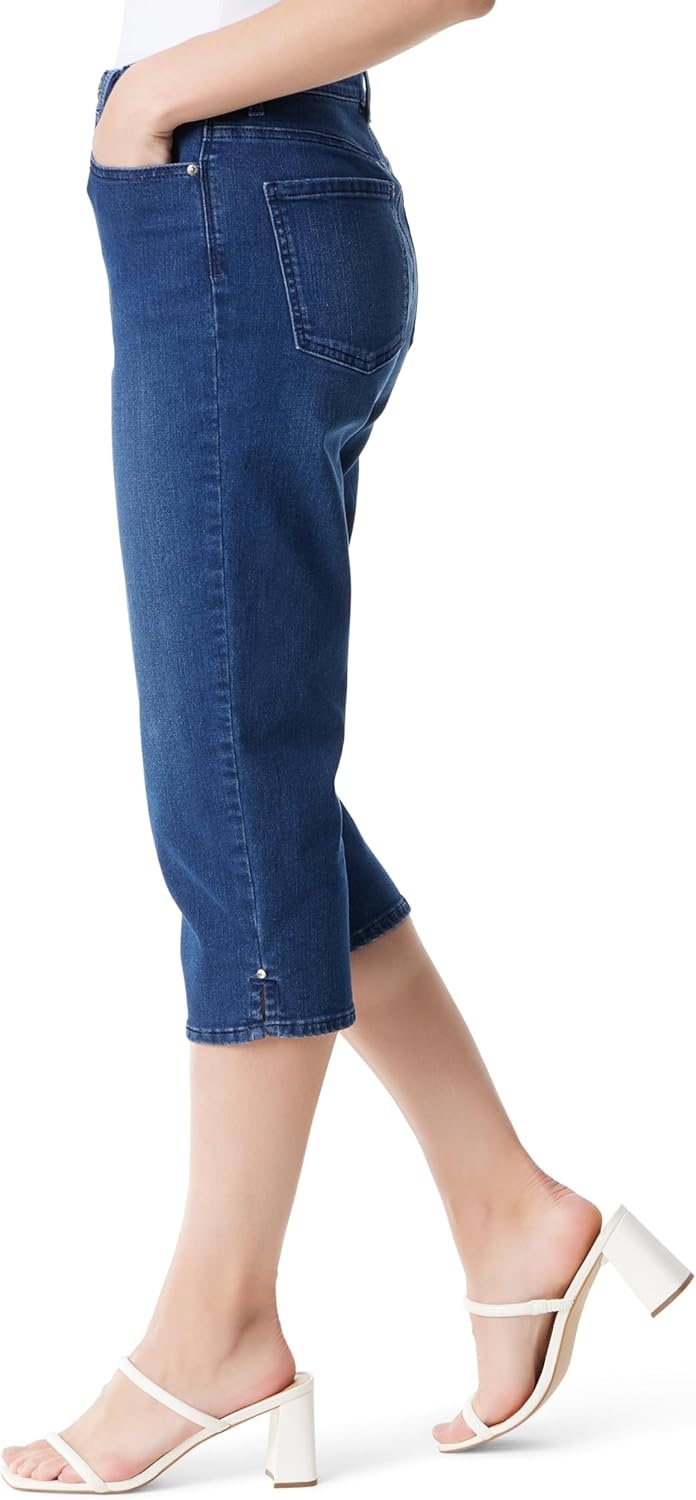 image:imageGloria Vanderbilt Womens Amanda Capri with High Rise Straight StandardMetzen