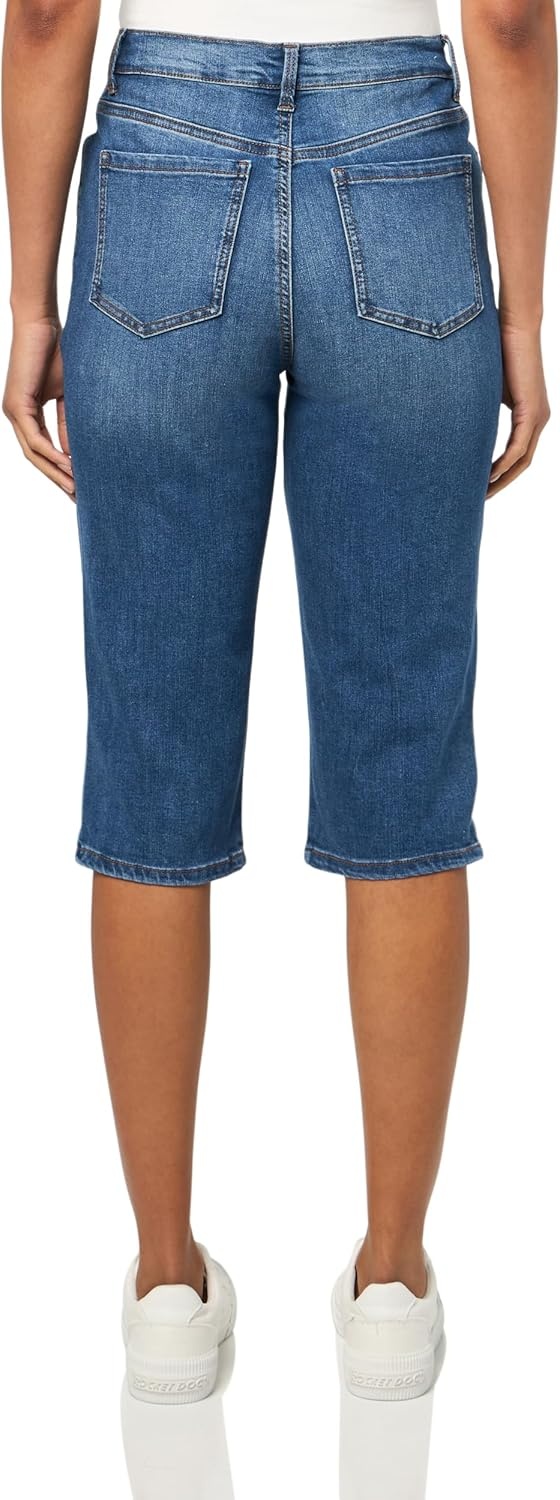 image:imageGloria Vanderbilt Womens Amanda High Rise Skimmer Short StandardComparni Whiskers