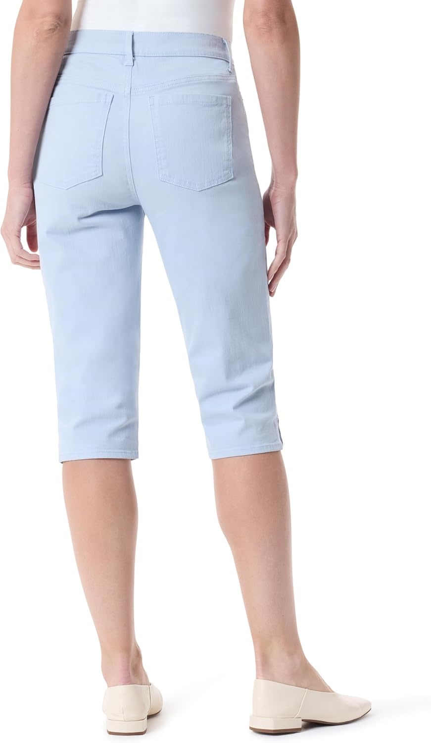 image:imageGloria Vanderbilt Womens Amanda High Rise Skimmer Short StandardDreamy Blue