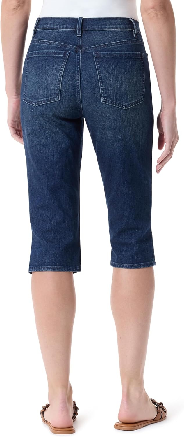 image:imageGloria Vanderbilt Womens Amanda High Rise Skimmer Short StandardRome