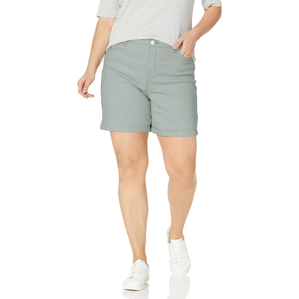 image:imageGloria Vanderbilt Womens Amanda Basic Jean ShortShortsEucalyptus