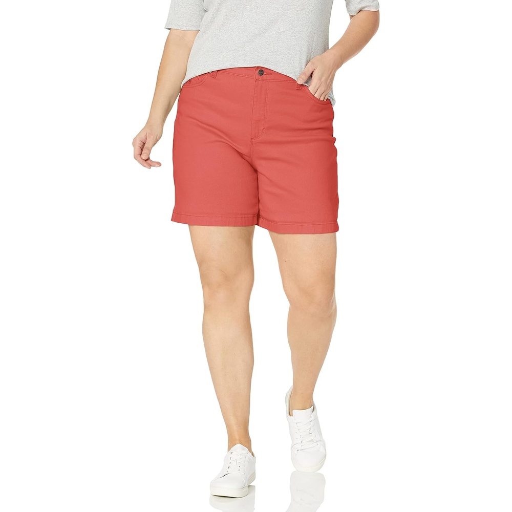 image:imageGloria Vanderbilt Womens Amanda Basic Jean ShortShortsPersimmon