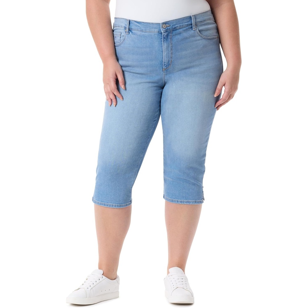 image:imageGloria Vanderbilt Womens Amanda Capri with High Rise Straight StandardLucca Whiskers