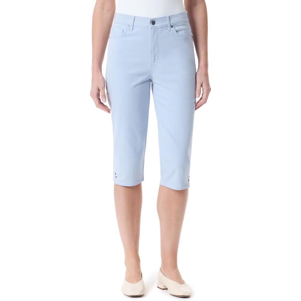 image:imageGloria Vanderbilt Womens Amanda High Rise Skimmer Short StandardDreamy Blue
