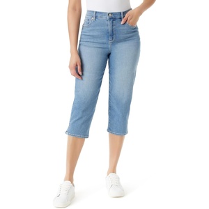 image:imageGloria Vanderbilt Womens Amanda Capri with High Rise Straight StandardArroyo Whiskers  Hem Slits