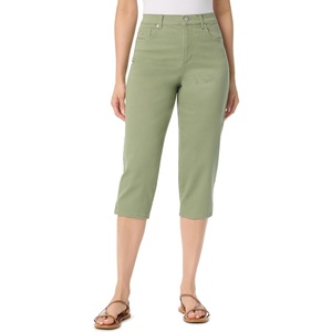 image:imageGloria Vanderbilt Womens Amanda Capri with High Rise Straight StandardGarden Sage