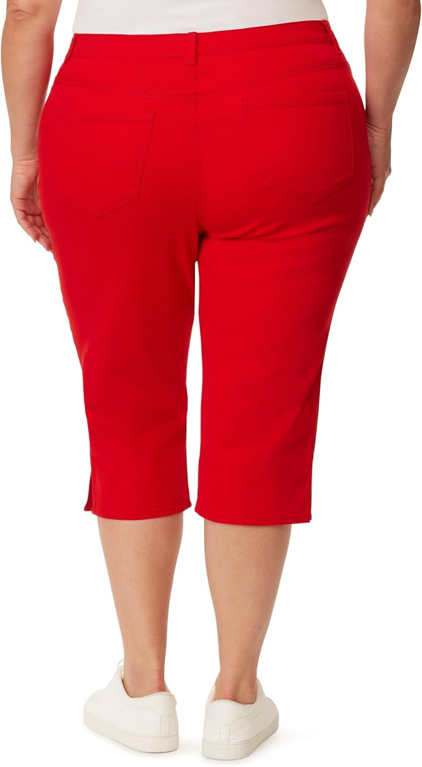 image:imageGloria Vanderbilt Womens Amanda Capri JeansChili Pepper