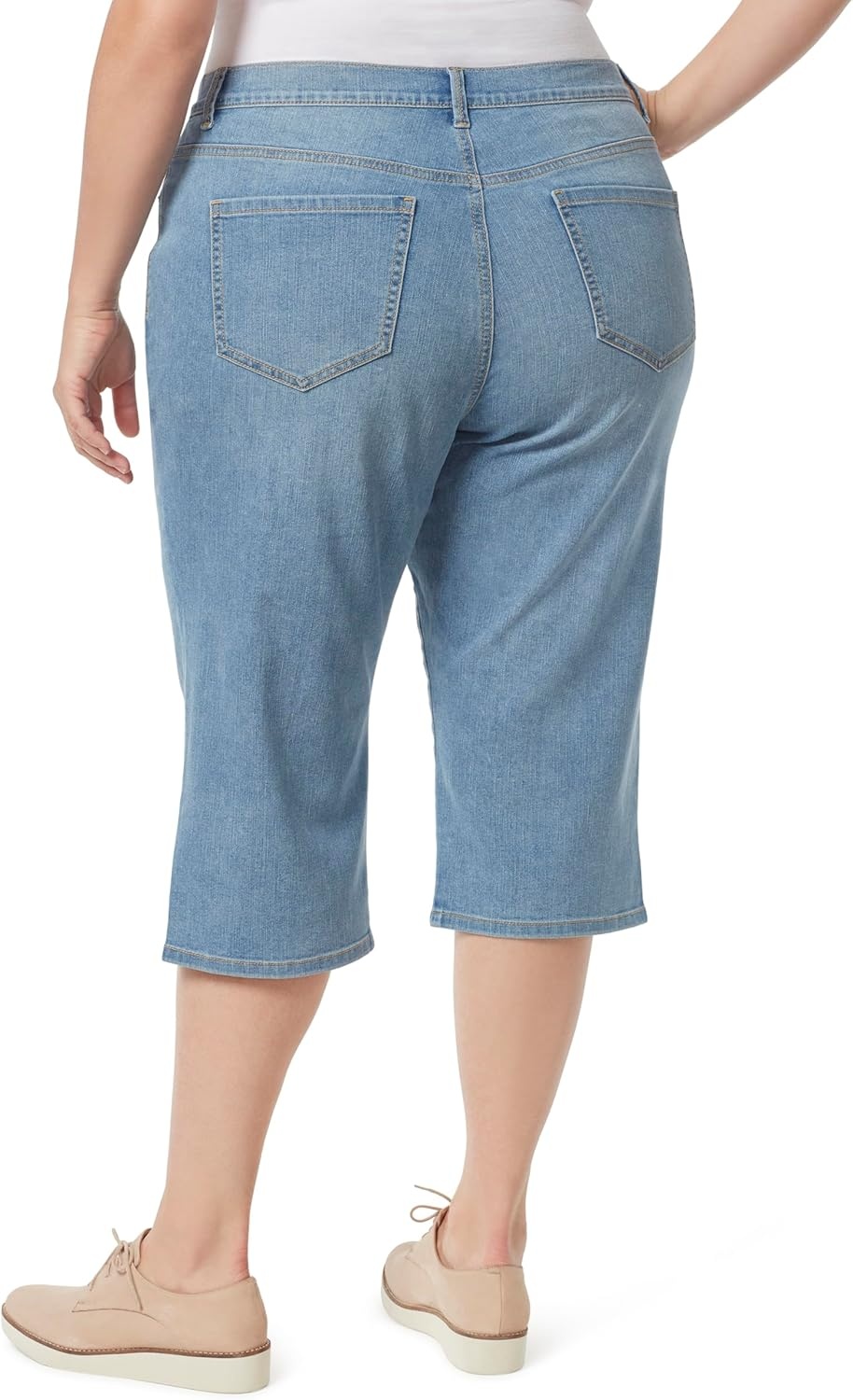 image:imageGloria Vanderbilt Womens Amanda Capri JeansMadagascar Rivets