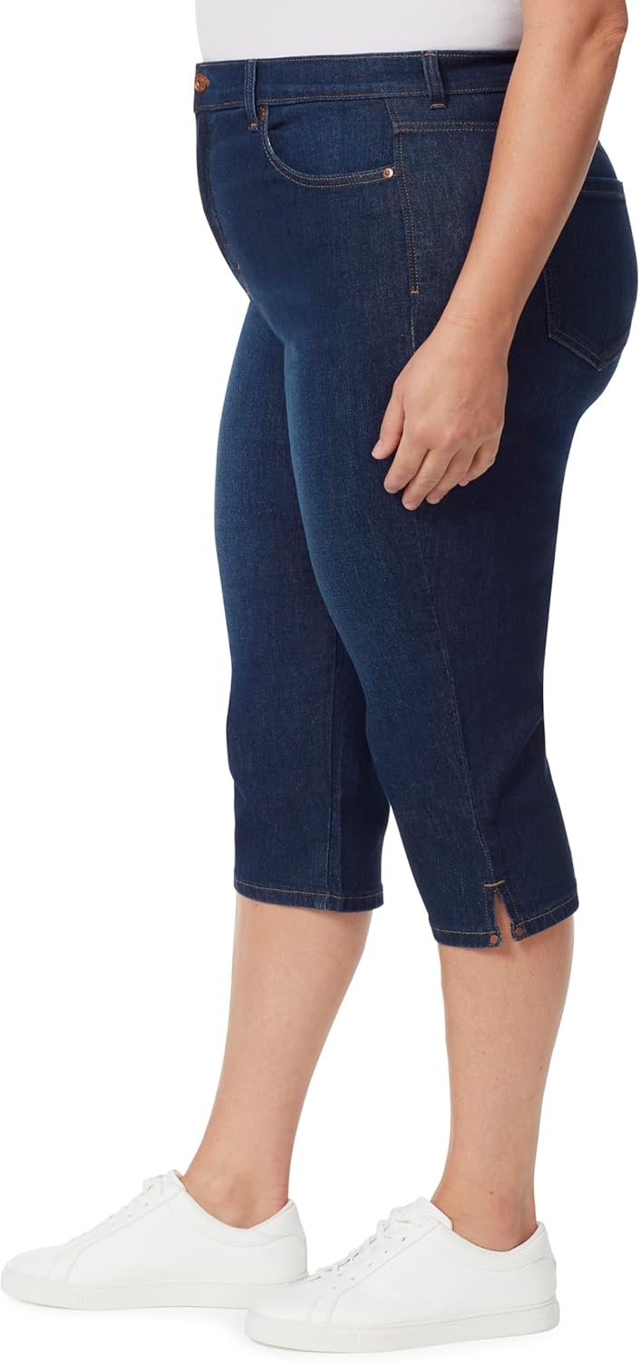 image:imageGloria Vanderbilt Womens Amanda Capri JeansMadison Rivets