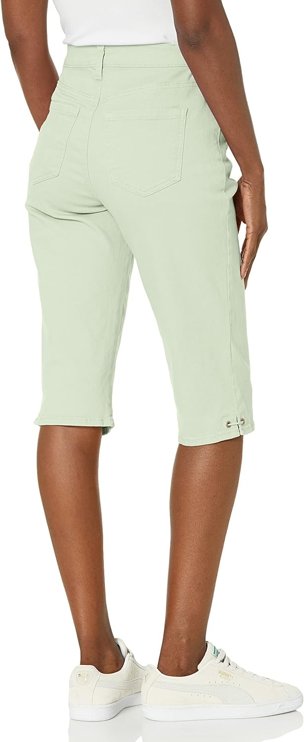 image:imageGloria Vanderbilt Womens Amanda Capri JeansMatcha Latte