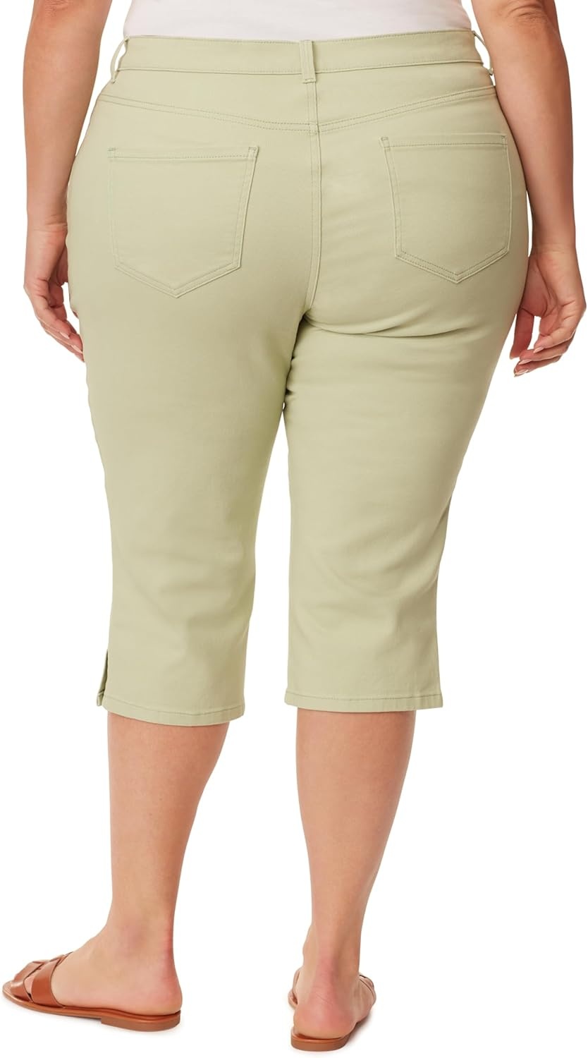 image:imageGloria Vanderbilt Womens Amanda Capri JeansMatcha Latte