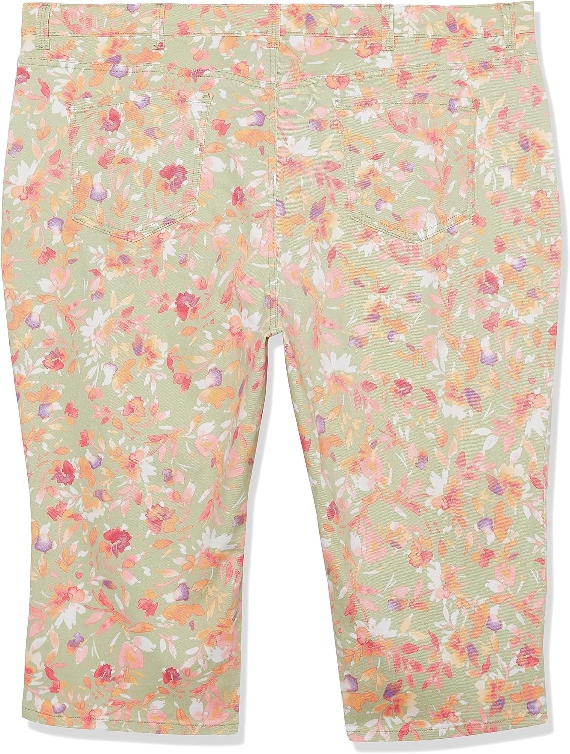 image:imageGloria Vanderbilt Womens Amanda Capri JeansMatcha Latte Bahia Flora