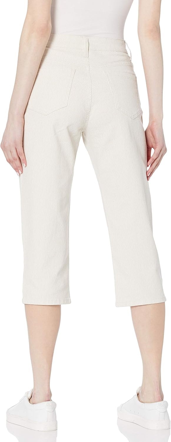 image:imageGloria Vanderbilt Womens Amanda Capri JeansNatural Ticking Stripeds