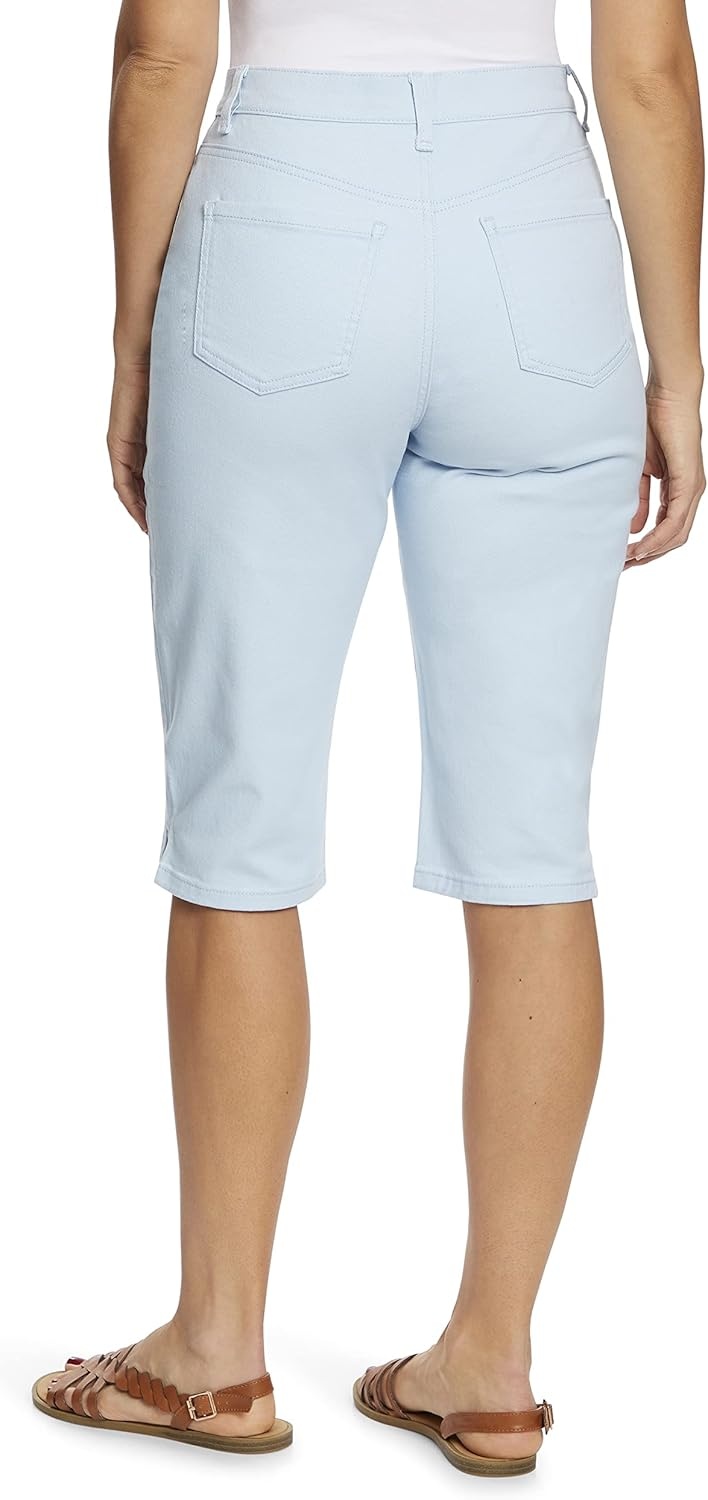 image:imageGloria Vanderbilt Womens Amanda Capri JeansPale Sky