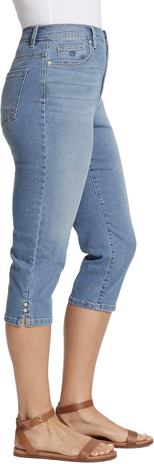 image:imageGloria Vanderbilt Womens Amanda Capri JeansPico Whiskersds