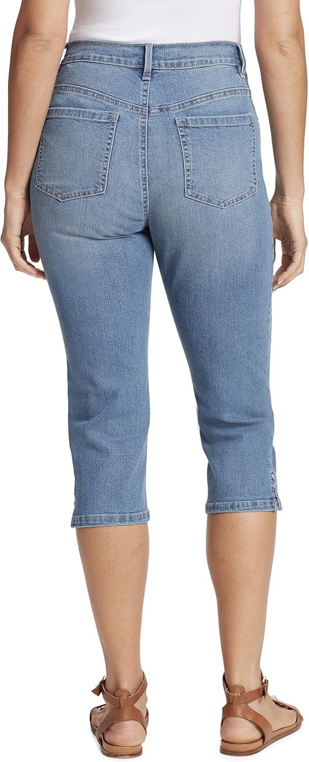 image:imageGloria Vanderbilt Womens Amanda Capri JeansPico Whiskersds