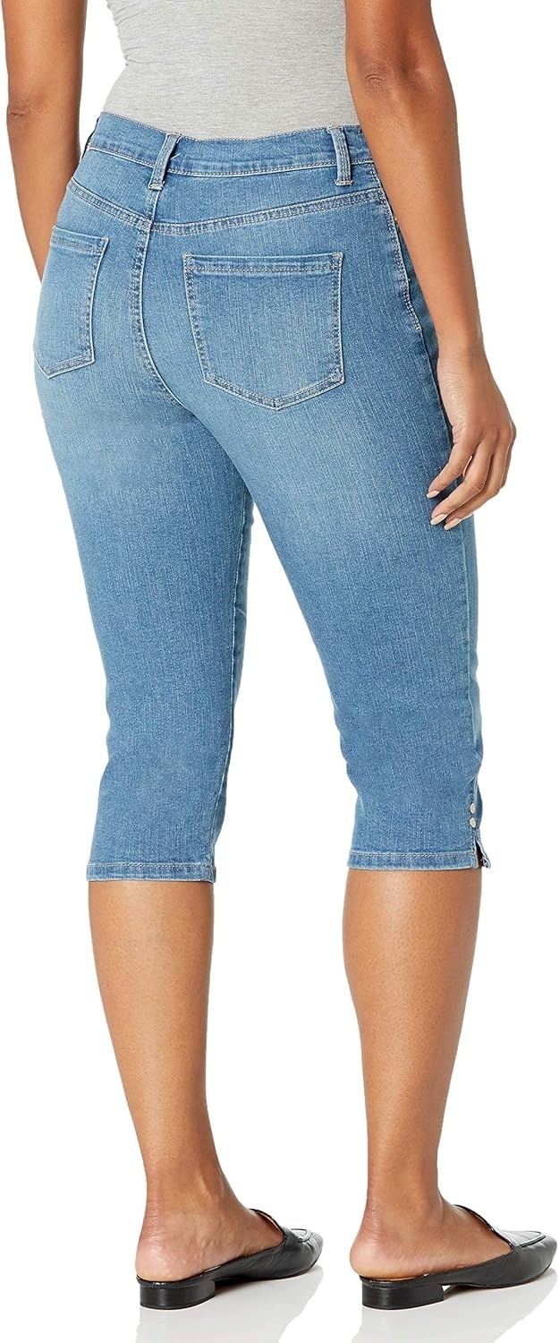 image:imageGloria Vanderbilt Womens Amanda Capri JeansPico Whiskersds