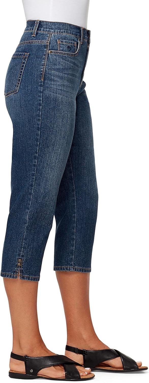 image:imageGloria Vanderbilt Womens Amanda Capri JeansPorter Whiskersds