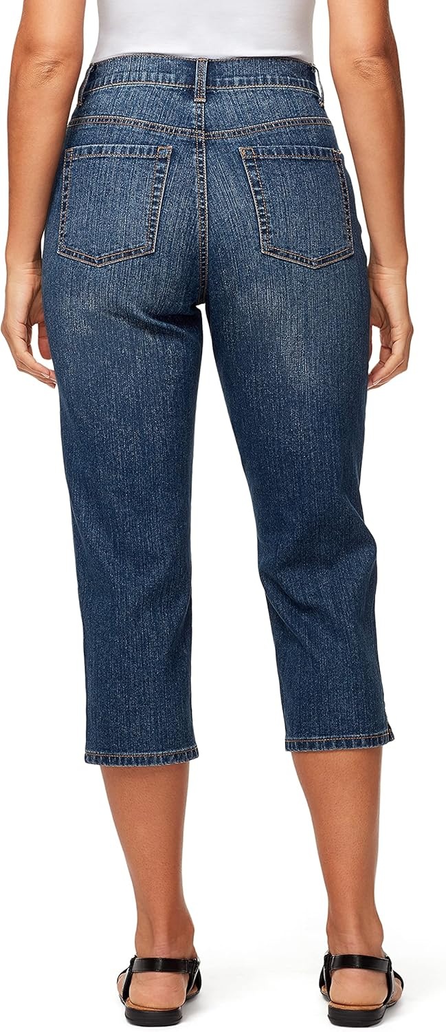 image:imageGloria Vanderbilt Womens Amanda Capri JeansPorter Whiskersds