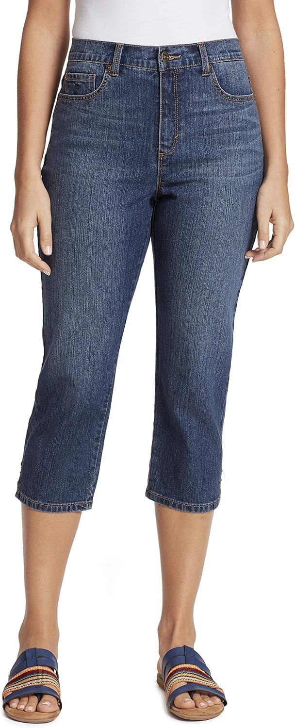 image:imageGloria Vanderbilt Womens Amanda Capri JeansPorter Whiskersds