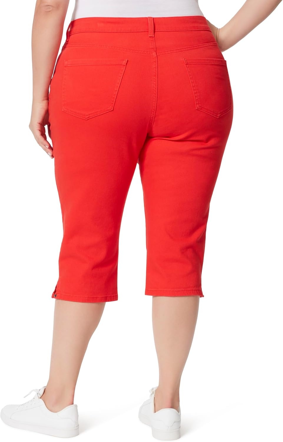 image:imageGloria Vanderbilt Womens Amanda Capri JeansRed Spark Rivets