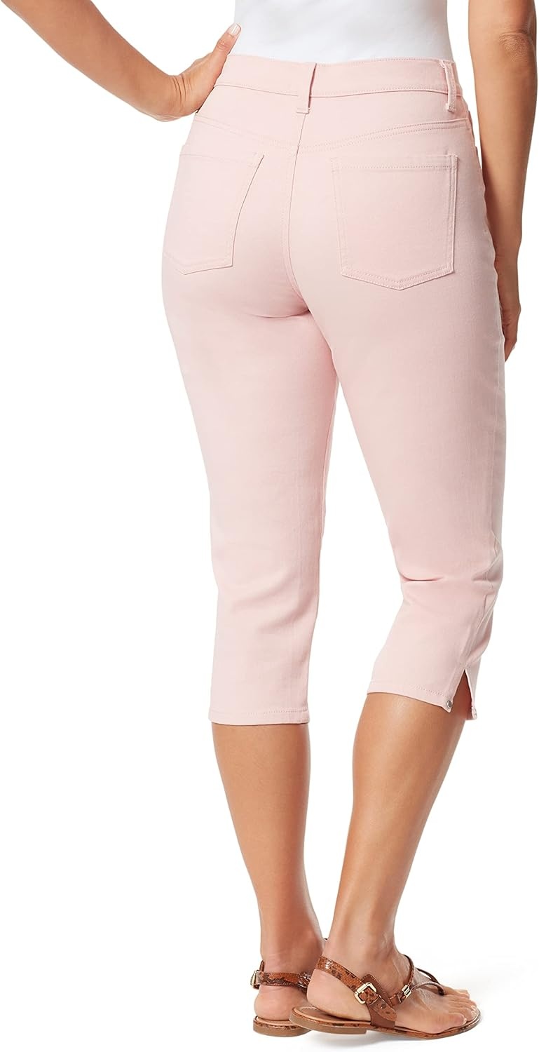 image:imageGloria Vanderbilt Womens Amanda Capri JeansRibbon Pink