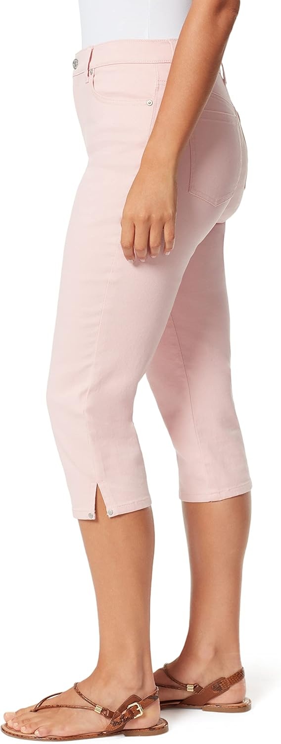 image:imageGloria Vanderbilt Womens Amanda Capri JeansRibbon Pinkds