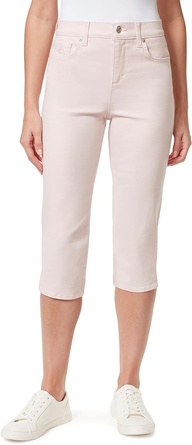 image:imageGloria Vanderbilt Womens Amanda Capri JeansRosy Pink
