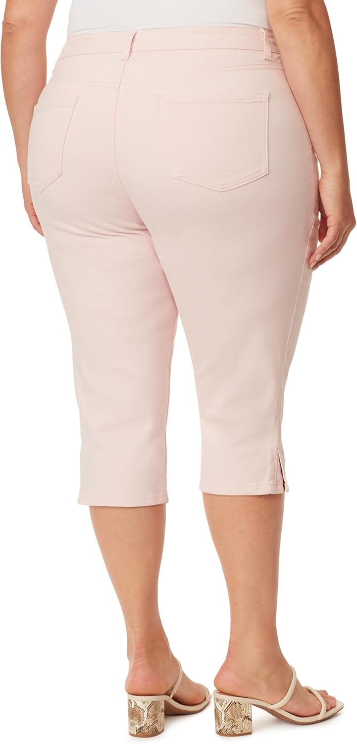 image:imageGloria Vanderbilt Womens Amanda Capri JeansRosy Pink