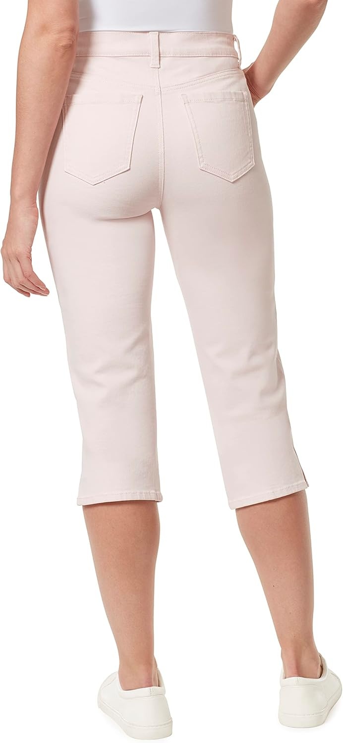 image:imageGloria Vanderbilt Womens Amanda Capri JeansRosy Pink
