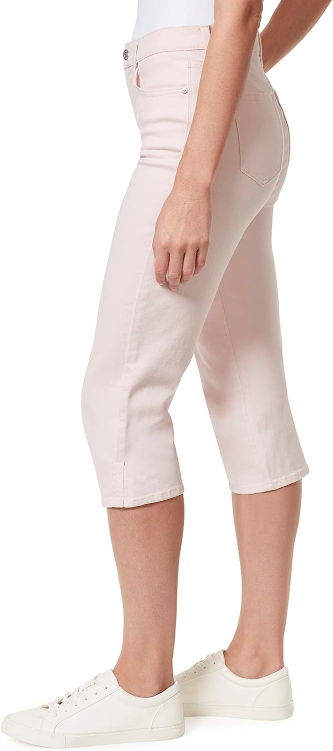 image:imageGloria Vanderbilt Womens Amanda Capri JeansRosy Pink
