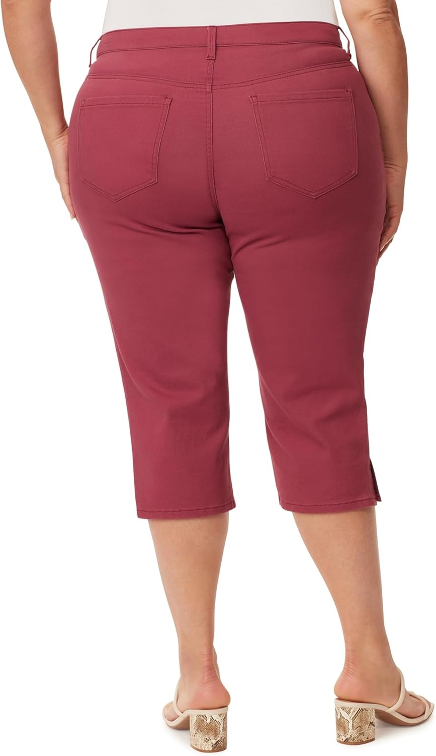 image:imageGloria Vanderbilt Womens Amanda Capri JeansRubarb Jam