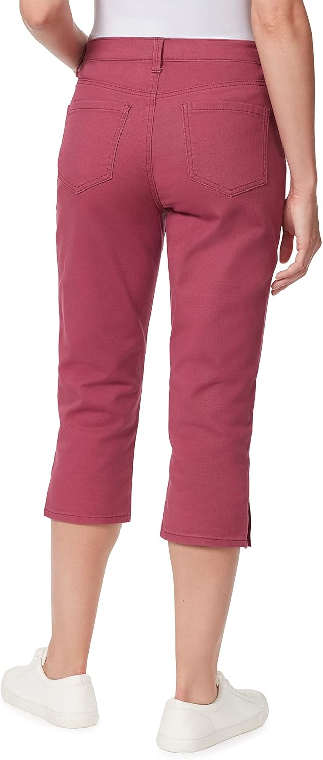 image:imageGloria Vanderbilt Womens Amanda Capri JeansRubarb Jam
