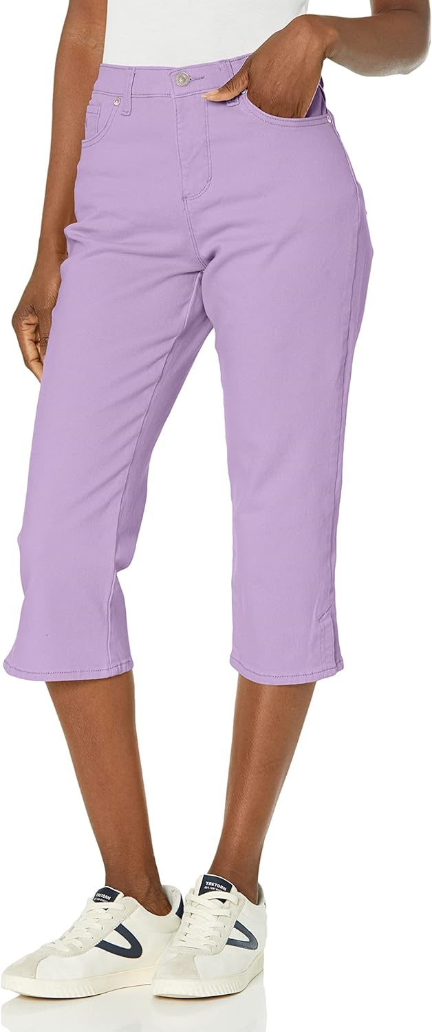 image:imageGloria Vanderbilt Womens Amanda Capri JeansSweet Violet