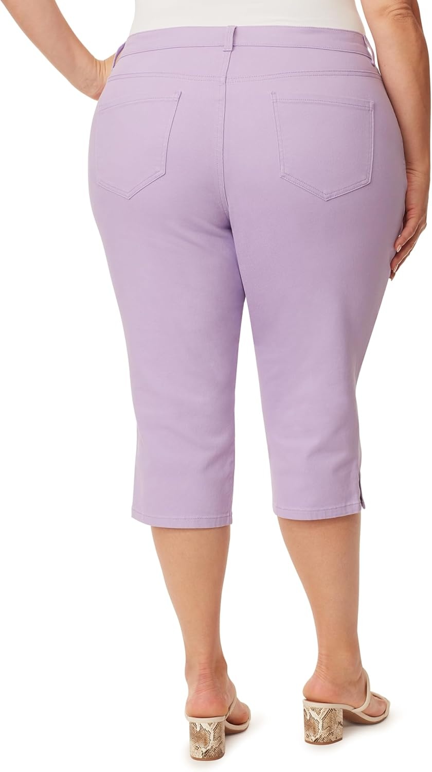 image:imageGloria Vanderbilt Womens Amanda Capri JeansSweet Violetds