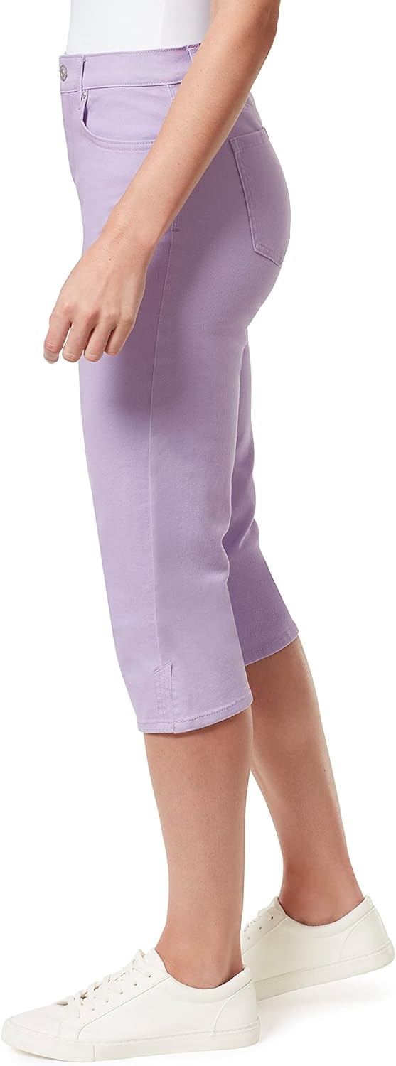 image:imageGloria Vanderbilt Womens Amanda Capri JeansSweet Violetds