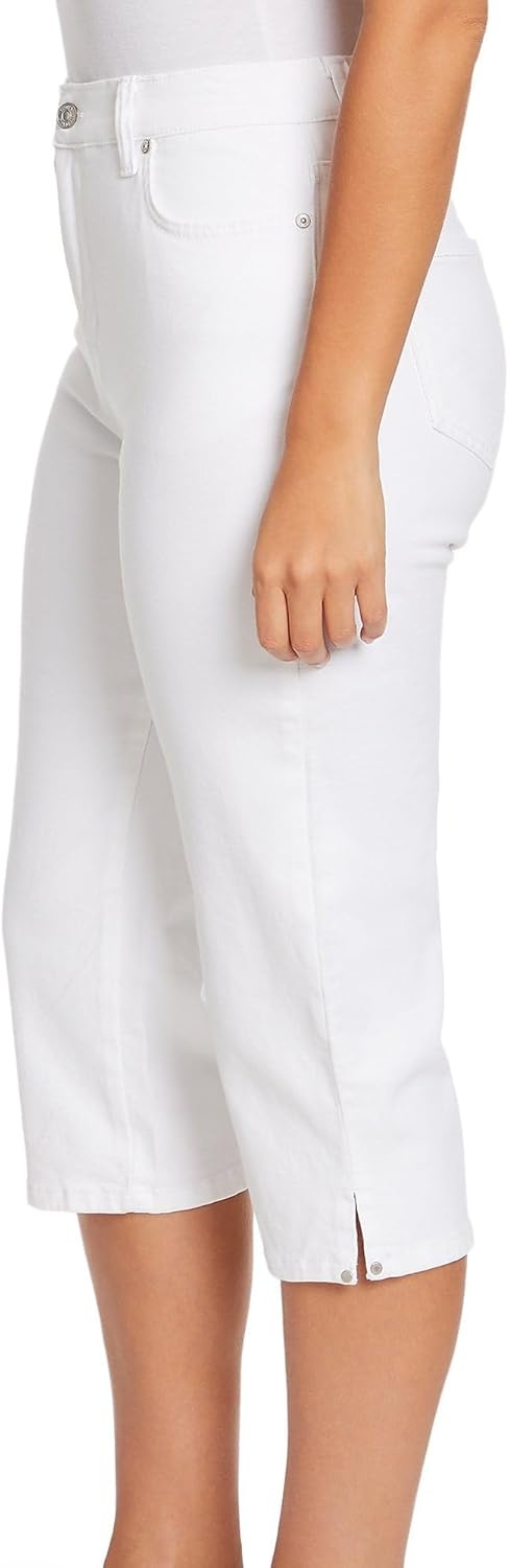 image:imageGloria Vanderbilt Womens Amanda Capri JeansVintage White