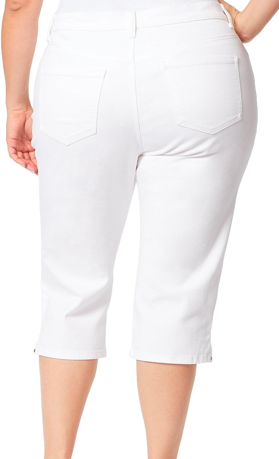 image:imageGloria Vanderbilt Womens Amanda Capri JeansVintage White