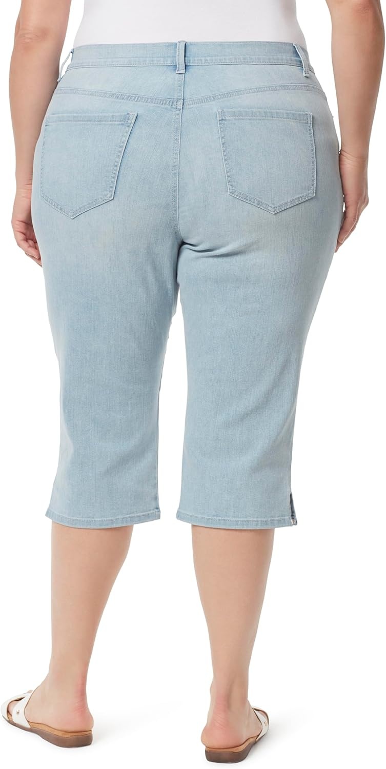 image:imageGloria Vanderbilt Womens Amanda Capri JeansZanzibar Rivets