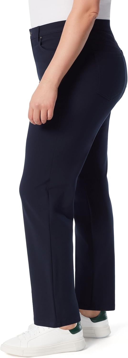 image:imageGloria Vanderbilt Womens Amanda Ponte High Rise Knit Pant PlusMidnight Affair