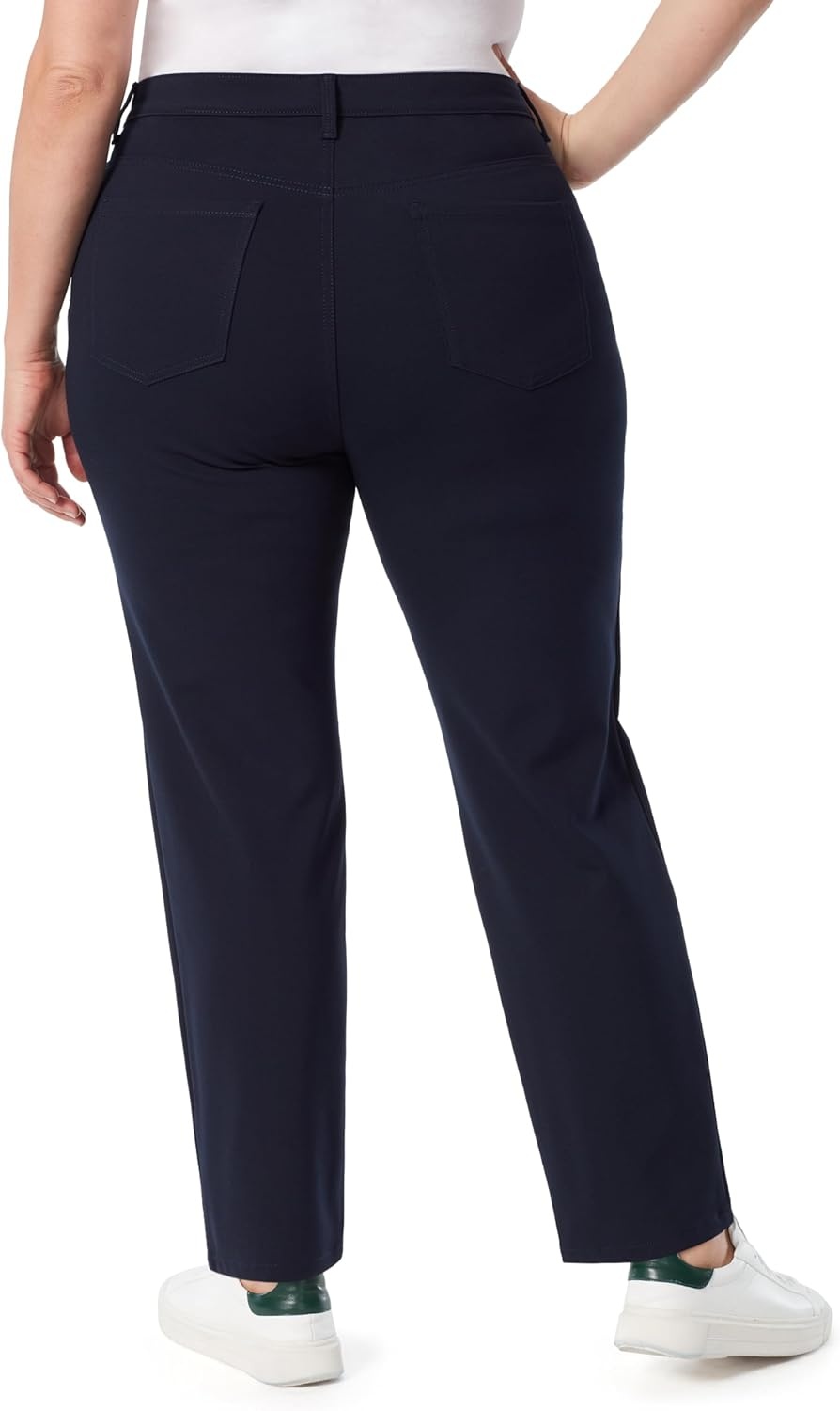 image:imageGloria Vanderbilt Womens Amanda Ponte High Rise Knit Pant PlusMidnight Affair