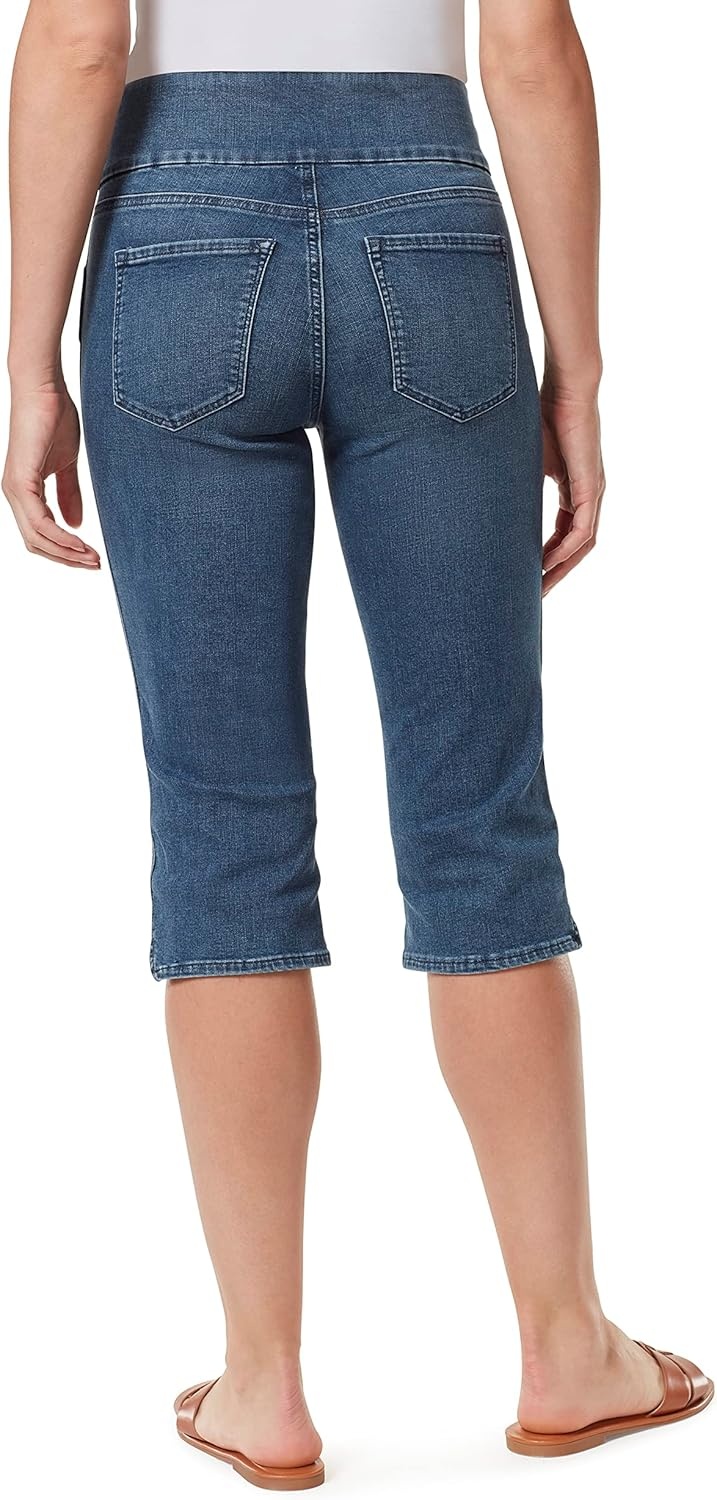 image:imageGloria Vanderbilt Womens Amanda Pull on Skimmer Short RegularWest Texasds