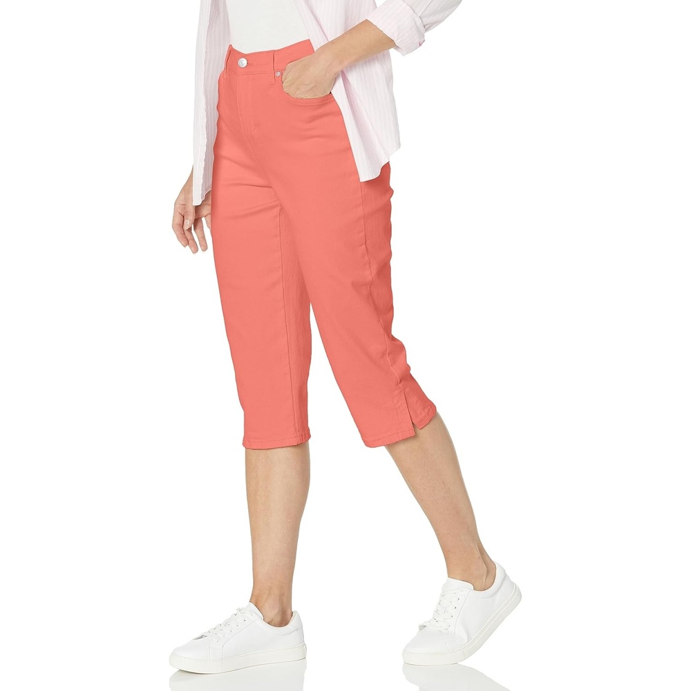 image:imageGloria Vanderbilt Womens Amanda Capri JeansPeach Orchard