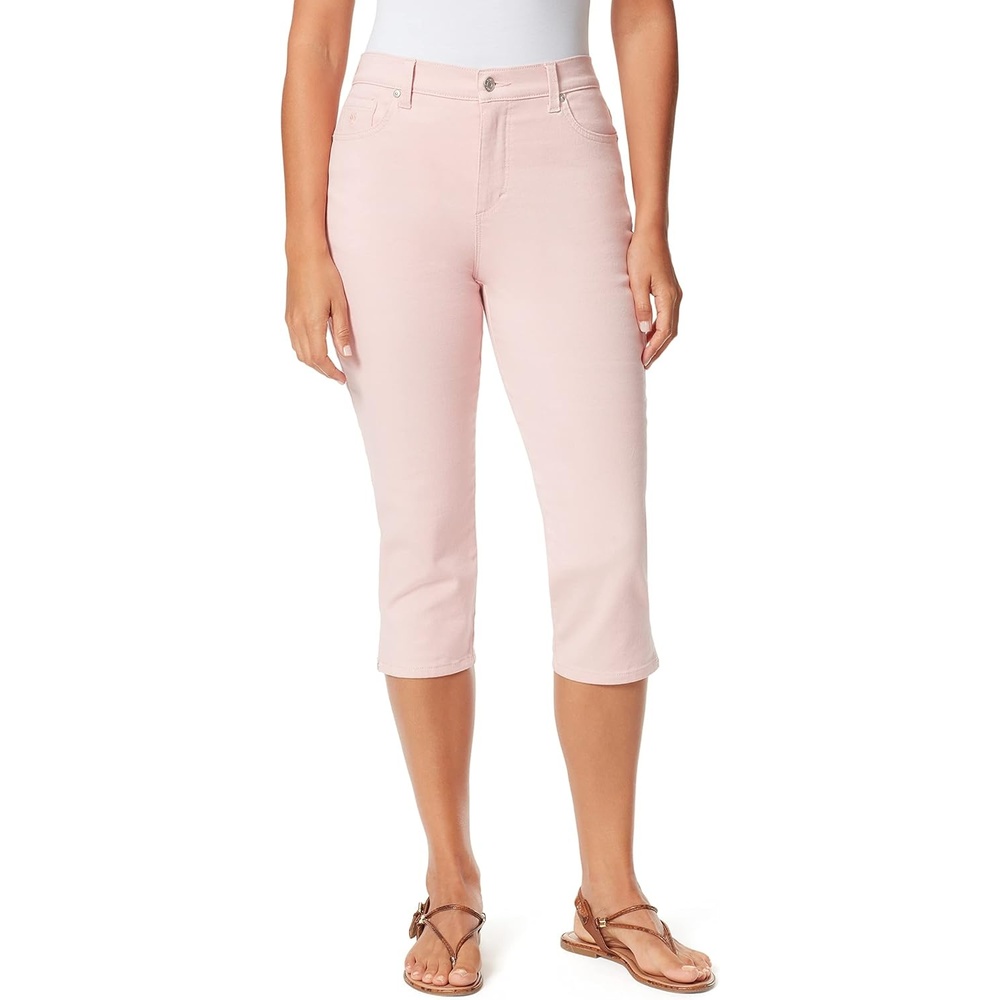 image:imageGloria Vanderbilt Womens Amanda Capri JeansRibbon Pink
