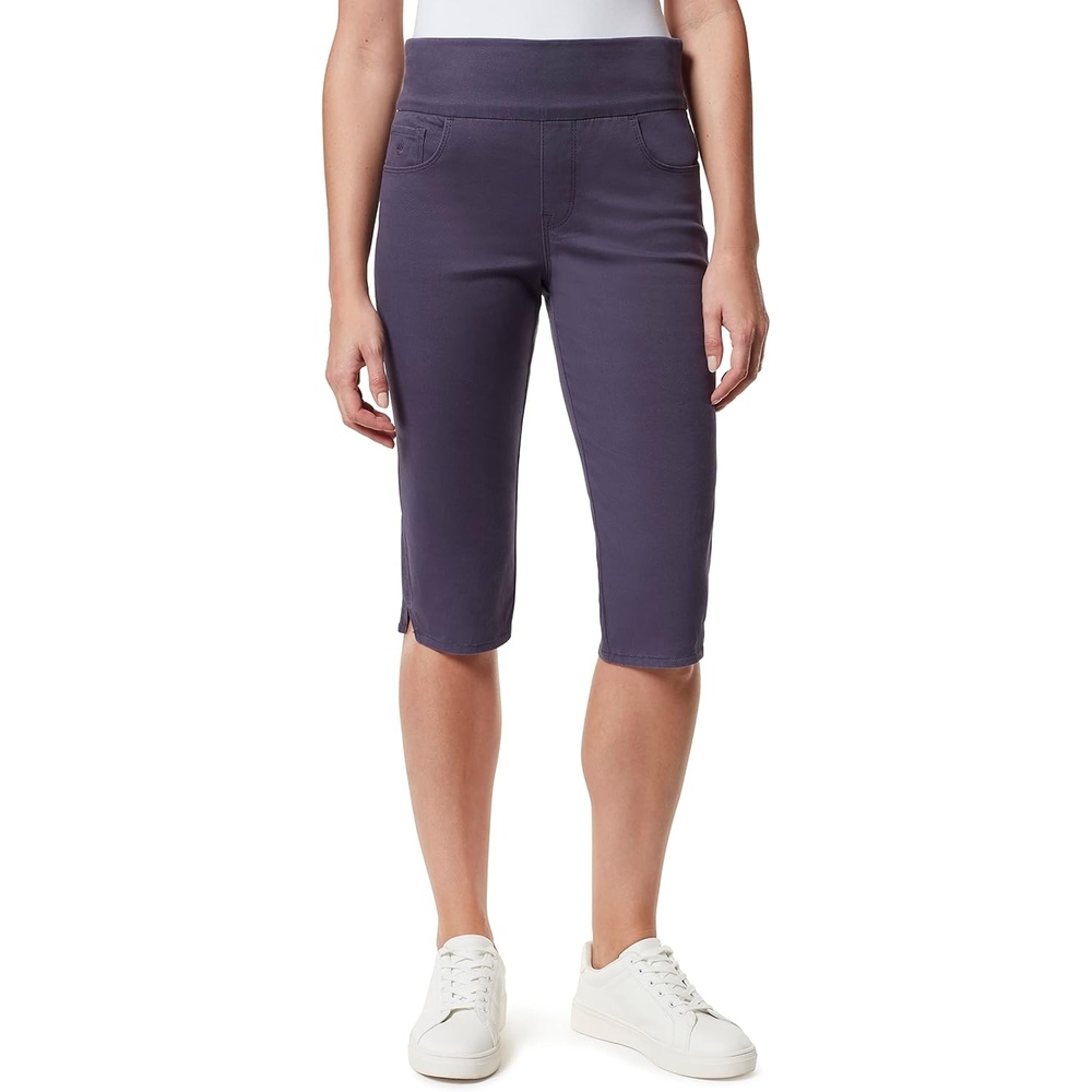 image:imageGloria Vanderbilt Womens Amanda Pull on Skimmer Short RegularGraystone