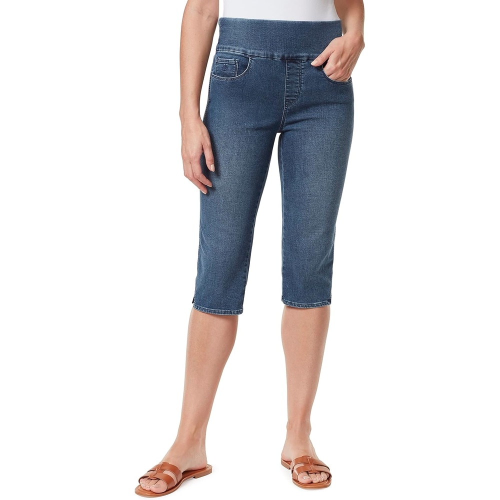 image:imageGloria Vanderbilt Womens Amanda Pull on Skimmer Short RegularWest Texasds