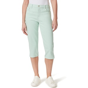 image:imageGloria Vanderbilt Womens Amanda Capri JeansJade Breeze  Rivets
